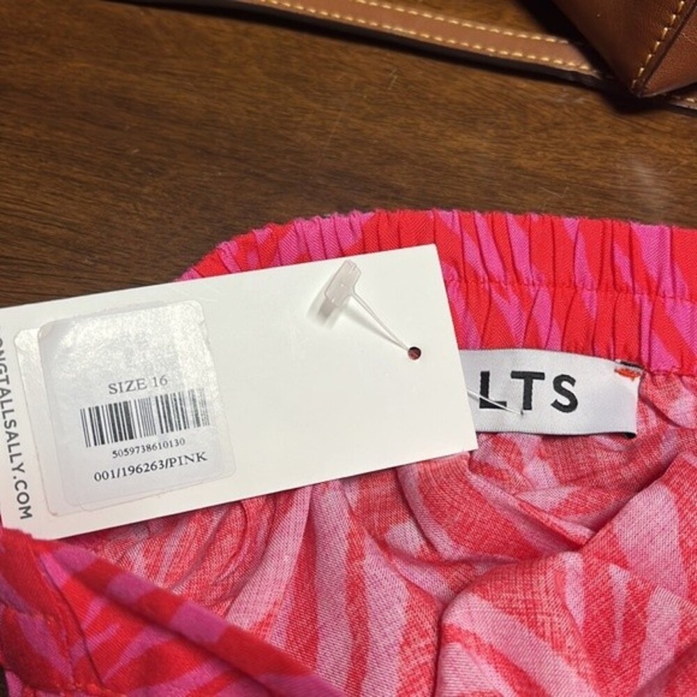 Long Tall Sally Tall Pink Zebra Print Midi Skirt 12 NWT - Picture 15 of 16
